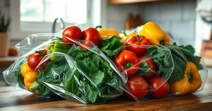 Filme plástico para alimentos é a solução prática para conservação