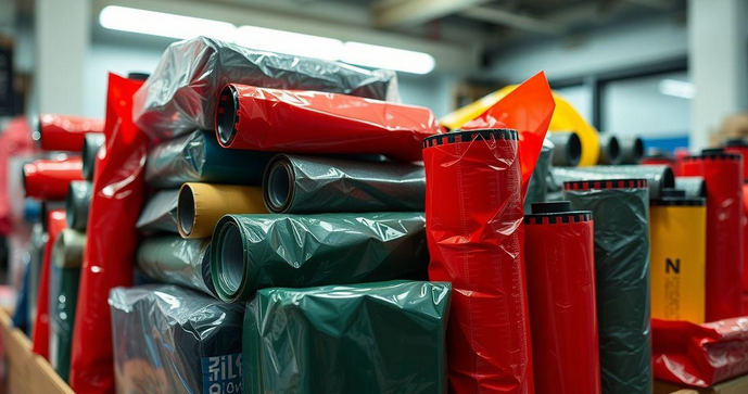 Filme stretch vermelho para embalagem: descubra suas vantagens e aplicações