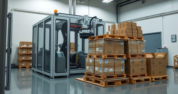 Máquina paletizadora automática: eficiência e vantagens para sua produção